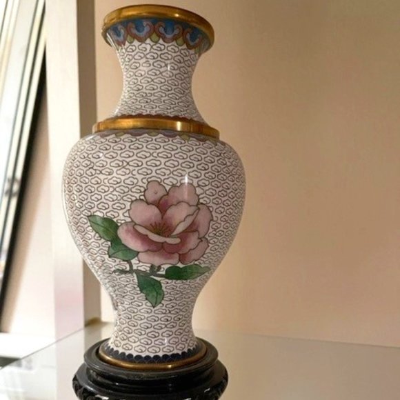 Chinese Enamel Brass Cloisonné Vase